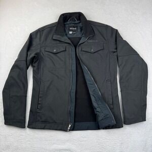 Marmot Softshell Jacket‎ Mens Small Black Fleece Lined Full Zip Utility Outdoor